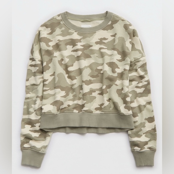 Aerie•Take It Easy Crew Sweatshirt•Soft Femme•Size S•NWOT - Picture 3 of 4